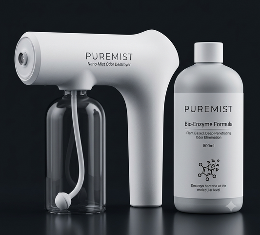 PureMist Nano-Mist Odor Eliminator — Bio-Enzyme Deodorizer for Cars, Gear & Home